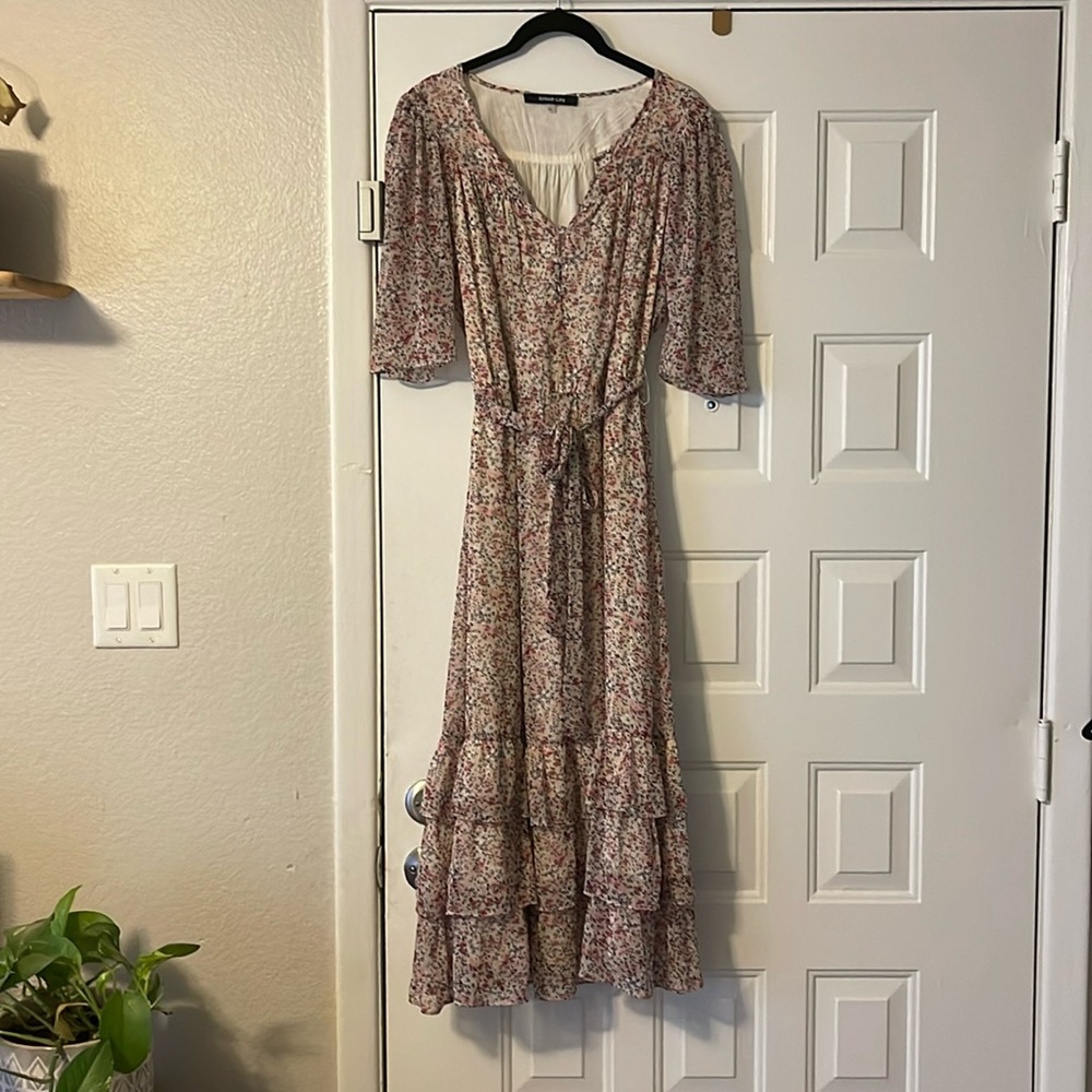 Floral midi dress